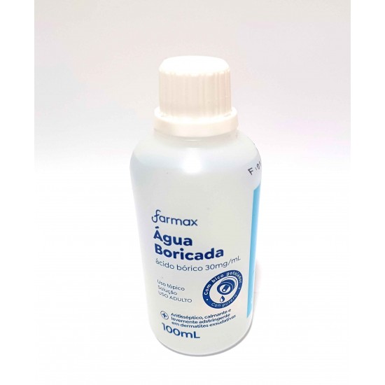 Água boricada 30mg/ml 100ml uso tópico Farmax